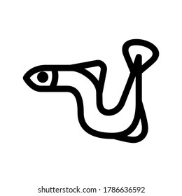 eel icon or logo isolated sign symbol vector illustration - high quality black style vector icons
