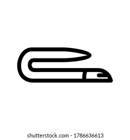 eel icon or logo isolated sign symbol vector illustration - high quality black style vector icons
