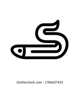 eel icon or logo isolated sign symbol vector illustration - high quality black style vector icons
