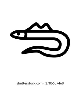 eel icon or logo isolated sign symbol vector illustration - high quality black style vector icons
