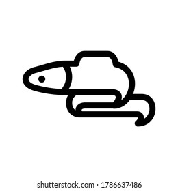 eel icon or logo isolated sign symbol vector illustration - high quality black style vector icons
