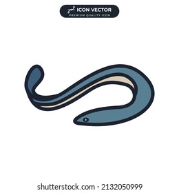 eel icon symbol template for graphic and web design collection logo vector illustration