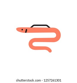 eel icon vector modern style