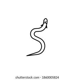 eel line icon. signs and symbols can be used for web, logo, mobile app, ui, ux