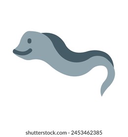 Eel Vector Flat Icon Design