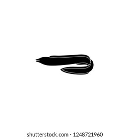eel vector icon. eel sign on white background. eel icon for web and app