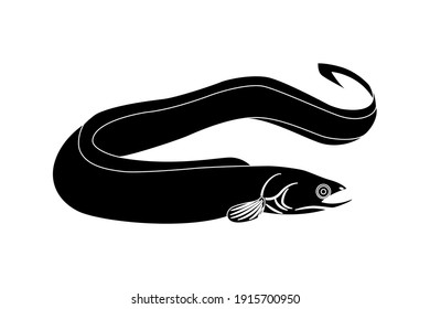 Eel Vector Illustration Solid Color