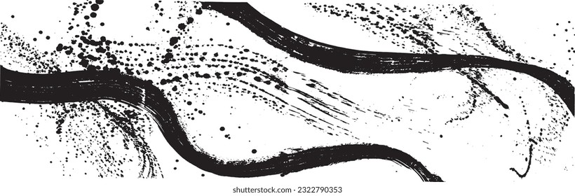 eel. eel wallpaper. ink brush painting.