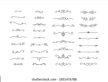 Hand Drawn Set Decorative Frames Borders Stock Vector (Royalty Free ...