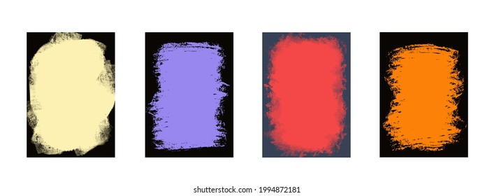 Eelegant rich warm fall colors of thanksgiving and halloween in vector background. Abstract design frames and backgrounds. Vector illustration. Watercolor background for cards, invitations, flyers. 