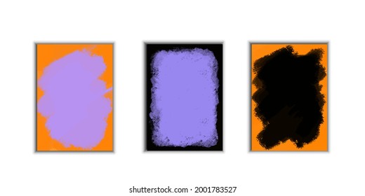 Eelegant rich warm fall colors of thanksgiving and halloween in vector background. Abstract design frames and backgrounds. Vector illustration. Watercolor background for cards, invitations, flyers. 