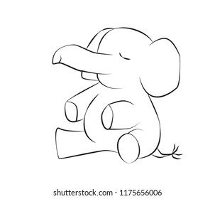 Eephant cartoon illustration design