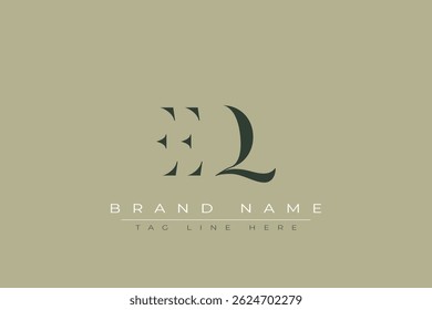 EEQ abstract letter logo design. This logo is designed by three abstract letters.
