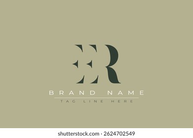 EER abstract letter logo design. This logo is designed by three abstract letters.