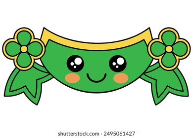 eerful Kawaii St. Patrick's Day Banner Illustration