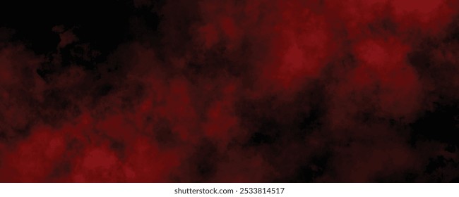 Eerie red vapor and smoke overlay on a dark black background, suitable for spooky and horror-themed effects
