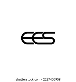 ees typography letter monogram logo design