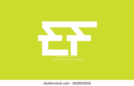 EF abstract initials monogram letter text alphabet logo design