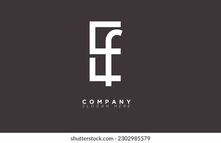 EF letras alfabéticas iniciales logotipo de monograma FE, E y F