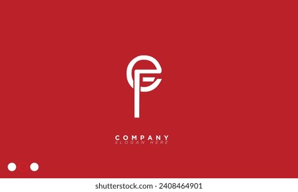 EF Alphabet letters Initials Monogram logo FE, E and F