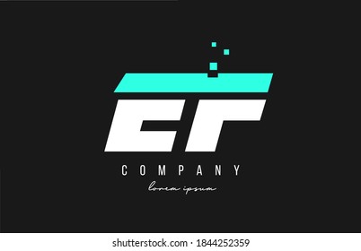 ef e f combinación del logotipo de la letra del alfabeto en color azul y blanco. Diseño de iconos creativos para empresas