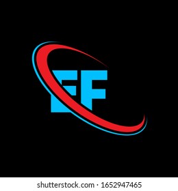 Ef E F Letter Logo Design Stock Vector (Royalty Free) 1652947465