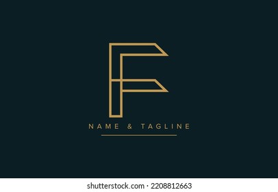 EF or FE Abstract initial monogram letter alphabet logo
