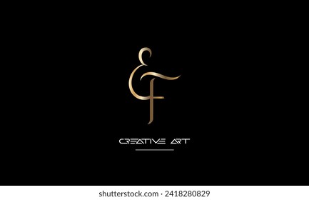 EF, FE, E, F abstract letters logo monogram