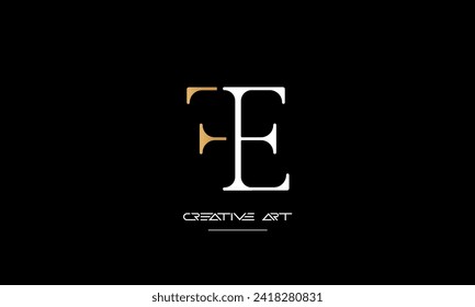 EF, FE, E, F abstract letters logo monogram