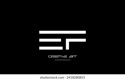 EF, FE, E, F abstract letters logo monogram