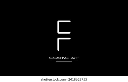 EF, FE, E, F abstract letters logo monogram