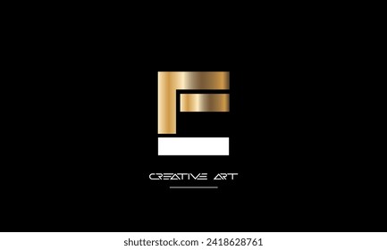 EF, FE, E, F abstract letters logo monogram