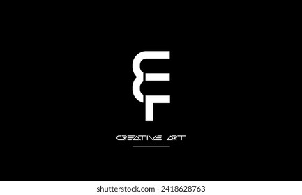 EF, FE, E, F abstract letters logo monogram