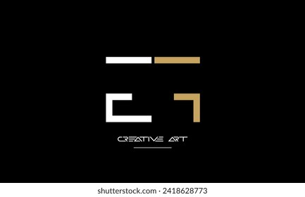 EF, FE, E, F abstract letters logo monogram