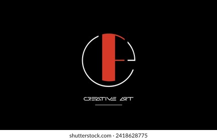 EF, FE, E, F abstract letters logo monogram