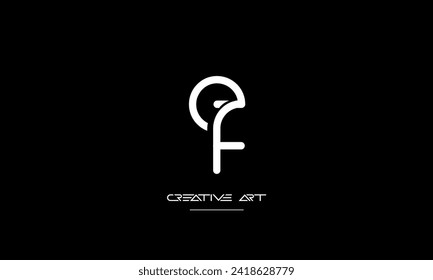 EF, FE, E, F abstract letters logo monogram