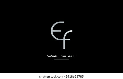 EF, FE, E, F abstract letters logo monogram
