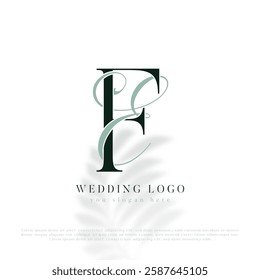 EF, FE Initial Wedding Logo Monogram