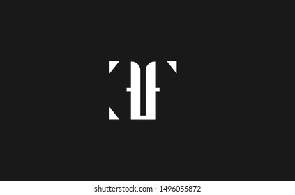 EF. FE letter Logo Design Template Vector