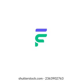 EF, FE letter logo design template elements. Modern abstract digital alphabet letter logo