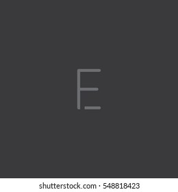 EF or FE letter logo icon for beauty and fashion