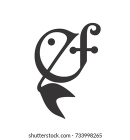 ef fishing vector logo