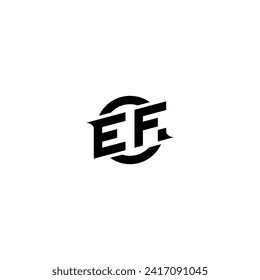 EF initial game logo, banner design for your e-sports or streaming team