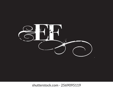 EF initial letter logo design and minimalist logo
