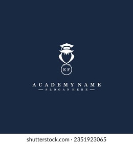 EF Initials Academy Logo Vector Art Icons and Graphics
