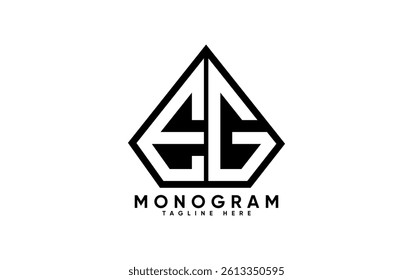 EF letter creative monogram vector logo design.