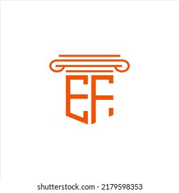 EF letter logo creative design with vector graphic
