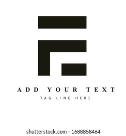 EF letter logo design & illustration vector art for print 