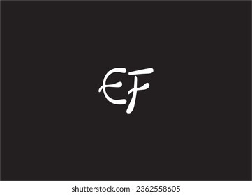 EF Letter Logo Design And Monogram Logo