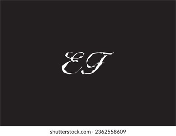 EF Letter Logo Design And Monogram Logo